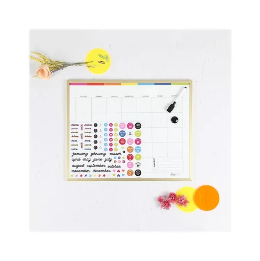 The Happy Planner Dry Erase<Happy Planner Color Block Dry-Erase Whiteboard, 16" x 20" (AF3DEB-031)