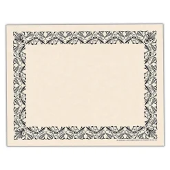 Hayes Awards & Certificates<Art Deco Certificate Set, 9" x 12", Black, 110/Set (H-VA437)