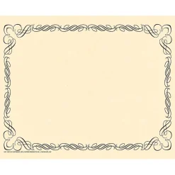 Flipside Classroom Paper<Hayes Publishing Arabesque Black Border Paper, 8.5" x 11", 50 Per Pack, 3 Packs (H-VA910-3)