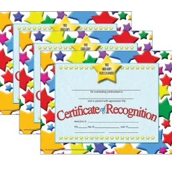 Hayes Awards & Certificates<Publishing Certificate of Recognition, 30 Per Pack, 3 Packs (H-VA637-3)