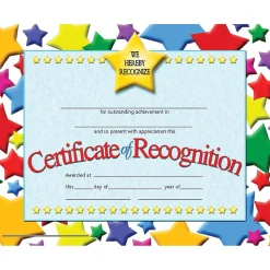 Hayes Awards & Certificates<Publishing Certificate of Recognition, 30 Per Pack, 3 Packs (H-VA637-3)