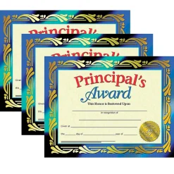 Hayes Awards & Certificates<Publishing Principal's Award Certificate, 8.5" x 11", 30 Per Pack, 3 Packs (H-VA689-3)