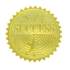 Hayes Awards & Certificates<Seal of Success Gold Foil Embossed Certificate Seals, 1-3/4", Pack of 54 (H-VA376)