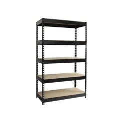 Iron Horse Shelving<Hirsh 3800 lb. Rivet Series 5-Shelf Metal Unit, 48"W, Black (19454)