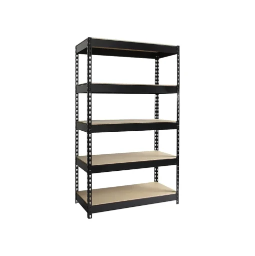 Iron Horse Shelving<Hirsh 3800 lb. Rivet Series 5-Shelf Metal Unit, 48"W, Black (19454)