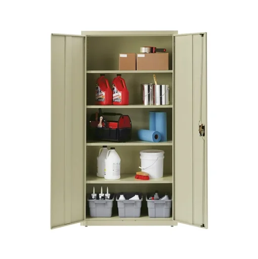 Hirsh Storage Cabinets<72" Steel Storage Cabinet with 5 Shelves, Putty (22004)