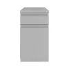 Hirsh File Cabinets<2-Drawer Mobile Vertical File Cabinet, Letter Size, Lockable, 27.75"H x 15"W x 19.88"D, Arctic Silver (25034)