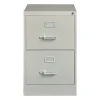 Hirsh File Cabinets<2-Drawer Vertical File Cabinet, Legal Size, Lockable, 28.37"H x 18"W x 25"D, Light Gray (14414)