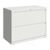 Hirsh File Cabinets<HL10000 Series 2-Drawer Lateral File Cabinet, Locking, Letter/Legal, White, 36" (23700)