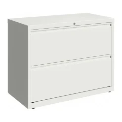 Hirsh File Cabinets<HL10000 Series 2-Drawer Lateral File Cabinet, Locking, Letter/Legal, White, 36" (23700)