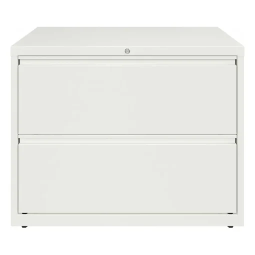 Hirsh File Cabinets<HL10000 Series 2-Drawer Lateral File Cabinet, Locking, Letter/Legal, White, 36" (23700)