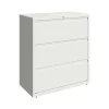 Hirsh File Cabinets<HL10000 Series 3-Drawer Lateral File Cabinet, Locking, Letter/Legal, White, 36" (23701)