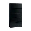 Hirsh File Cabinets<HL10000 Series 5-Drawer Lateral File Cabinet, Locking, Letter/Legal, Black, 36" (17902)