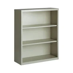 Hirsh Bookcases<HL8000 Series 42"H 3-Shelf Bookcase with Adjustable Shelves, Light Gray Steel (21991)