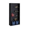 Hirsh Bookcases<HL8000 Series 72"H 5-Shelf Bookcase with Adjustable Shelves, Black Steel (21996)