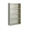 Hirsh Bookcases<HL8000 Series 60"H 4-Shelf Bookcase with Adjustable Shelves, Light Gray Steel (21994)