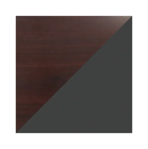 Hirsh Computer Desks<60"W Double-Pedestal Computer Desk, Charcoal/Mahogany (20102)