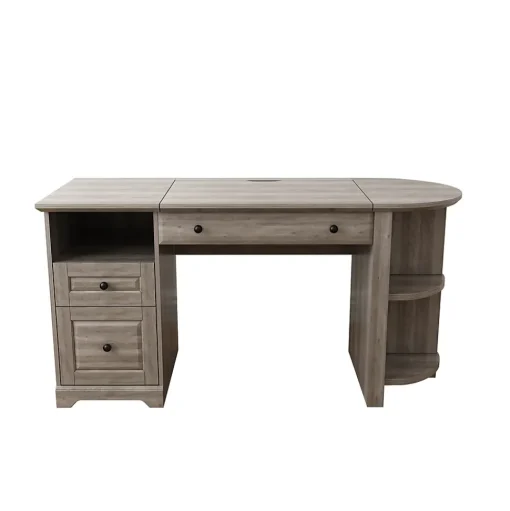 Homenations Standing Desks<Lake Shore 6"-30"H Adjustable Standing Desk, Washed Gray (SH-OF-2602)