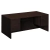 HON Office Desks<10500 72" Double Pedestal Desk, Mahogany (H10593NN)
