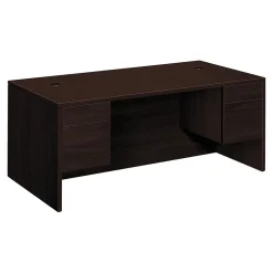 HON Office Desks<10500 72" Double Pedestal Desk, Mahogany (H10593NN)