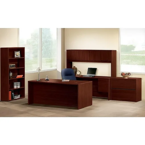 HON Office Desks<10500 72" Double Pedestal Desk, Mahogany (H10593NN)