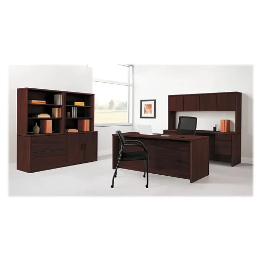 HON Office Desks<10500 72" Double Pedestal Desk, Mahogany (H10593NN)