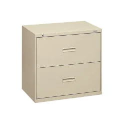 HON File Cabinets<2 Drawers Lateral File Cabinet, Letter/Legal, Putty, 30"W (BSX432LL)