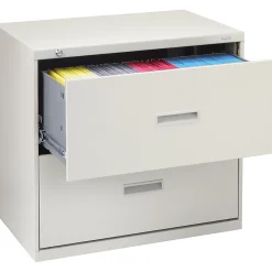 HON File Cabinets<2 Drawers Lateral File Cabinet, Letter/Legal, Putty, 30"W (BSX432LL)