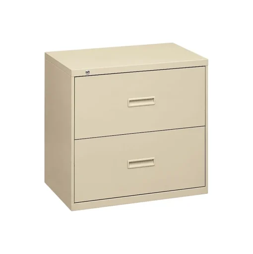 HON File Cabinets<2 Drawers Lateral File Cabinet, Letter/Legal, Putty, 30"W (BSX432LL)