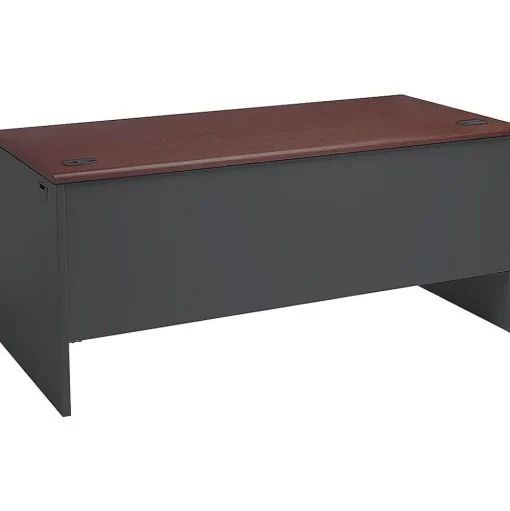 HON Computer Desks<38000 Series 66" Single Pedestal Desk, Charcoal (38291RNS)