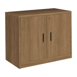 HON Storage Cabinets<10500 Series 29.5" Storage Cabinet with 2 Shelves, Pinnacle, Installed (105291PINC)