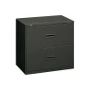 HON File Cabinets<400 Series 2-Drawer Lateral File Cabinet, Letter/Legal Size, Lockable, 28.375"H x 30"W x 19.25"D, Charcoal (432LS)
