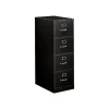 HON File Cabinets<310 Series 4-Drawer Vertical File Cabinet, Legal Size, Lockable, 52"H x 18.25"W x 26.5"D, Black (314CPP)