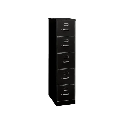 HON File Cabinets<310 Series 5-Drawer Vertical File Cabinet, Letter Size, Lockable, 60"H x 15"W x 26.5"D, (315PP)