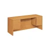 HON Computer Desks<10500 Series Kneespace Credenza 60"W, Harvest, 29 1/2"H x 60"W x 24"D