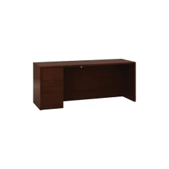 HON Computer Desks<® 10500 Series Left Credenza, Mahogany, 29 1/2"H x 72"W x 24"D