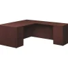 HON L-Desks<10500 Series L-Station, Left, Mahogany Finish (H105LL7236N)