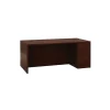 HON Computer Desks<10500 Series Right Pedestal Desk, 2 Box/1 File Drawer, 72"W, Mahogany Finish