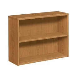 HON Bookcases<10500 Series 2-Shelf Bookcase, 29 5/8"H x 36"W x 13 1/8"D, Harvest (H105532CC)