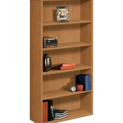 HON Bookcases<® 10500 Series 5-Shelf Bookcase, 71"H x 36"W x 13 1/8"D, Harvest (105535CC)