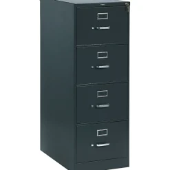 HON File Cabinets<310 Series Vertical File Cabinet, Legal, 4-Drawer, Charcoal, 26 1/2"D (314CPS)