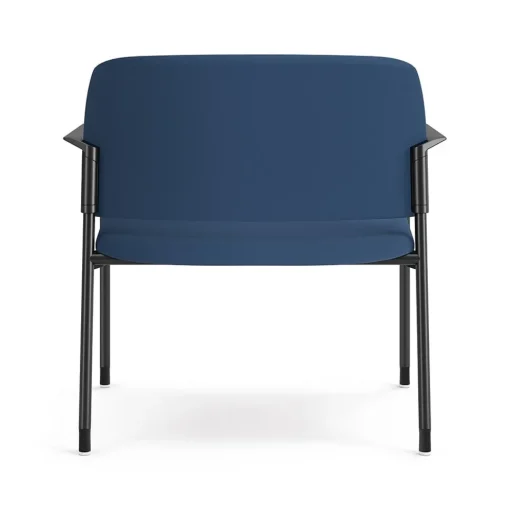 HON Folding & Stacking<Accommodate Vinyl Upholstered Bariatric Stacking Chair, Blue/Textured Charcoal (HSB50.F.E.SX04.P7A)