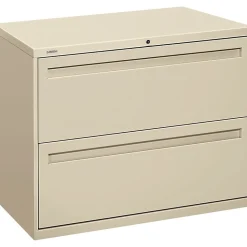 HON File Cabinets<Brigade® 700 Series Lateral File, 2-Drawer, 28-3/8Hx36Wx19-1/4"D, Putty