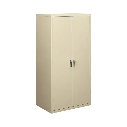 HON Storage Cabinets<Brigade 72" Steel Storage Cabinet with 5 Shelves, Putty (SC2472L)