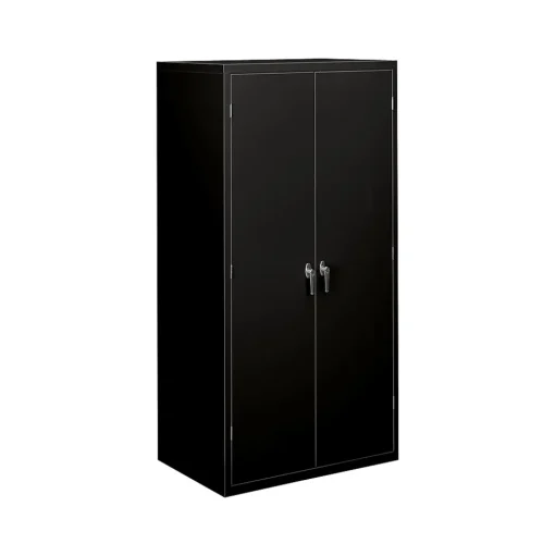 HON Storage Cabinets<Brigade 72" Steel Storage Cabinet with 5 Shelves, Black (SC2472P)