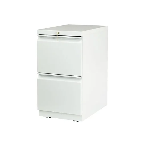 HON File Cabinets<Brigade 2-Drawer Mobile Lateral File Cabinet, Letter Size, Lockable, 28"H x 15"W x 23"D, Gray (H33823RLQ)