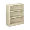 HON Bookcases<Brigade 3-Shelf 41"H Bookcase, Putty Steel(HS42ABCL)