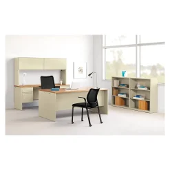 HON Bookcases<Brigade 3-Shelf 41"H Bookcase, Putty Steel(HS42ABCL)