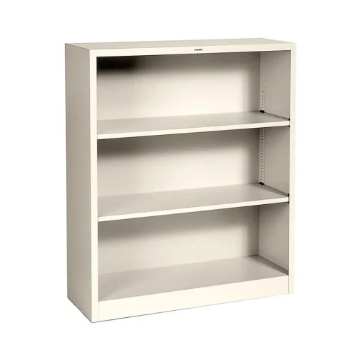 HON Bookcases<Brigade 3-Shelf 41"H Bookcase, Putty Steel(HS42ABCL)