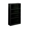 HON Bookcases<Brigade 4-Shelf 59"H Bookcase, Black Steel (HS60ABCP)